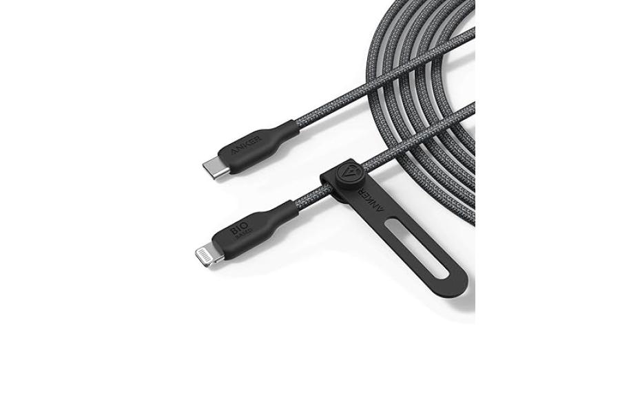 کابل USB-C به لایتنینگ انکر مدل A80B5 طول 90 سانتی&zwnj;متر | فست شارژ | گارانتی شرکتی